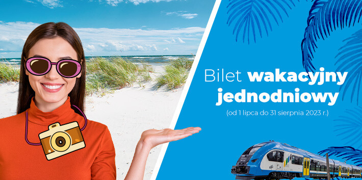 Wakacyjna oferta Kolei Śląskich. Od 1 lipca bilet wakacyjny jednodniowy
