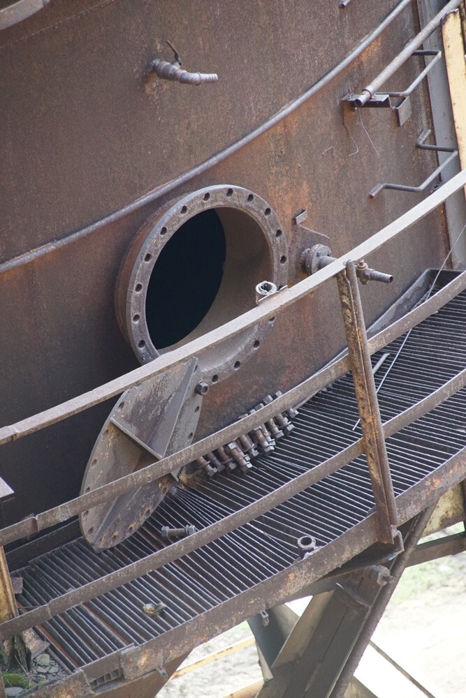 Wielki Piec Huty Pokój przed renowacją.