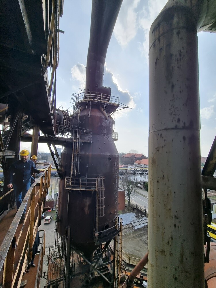 Wielki Piec Huty Pokój przed renowacją.