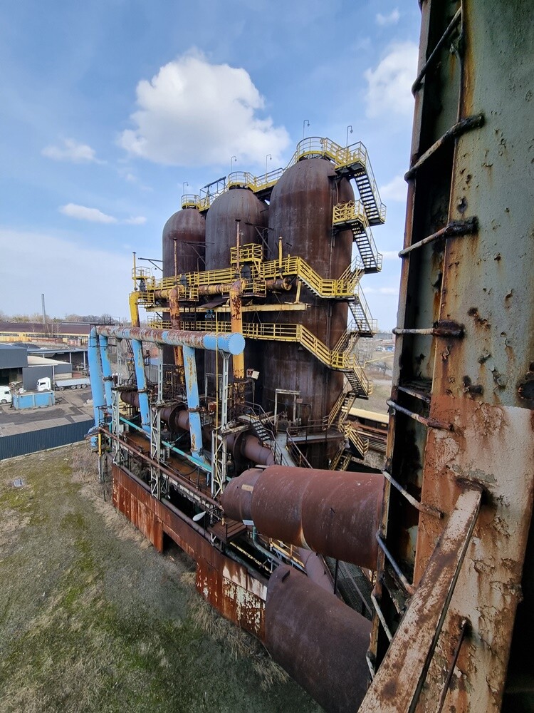 Wielki Piec Huty Pokój przed renowacją.