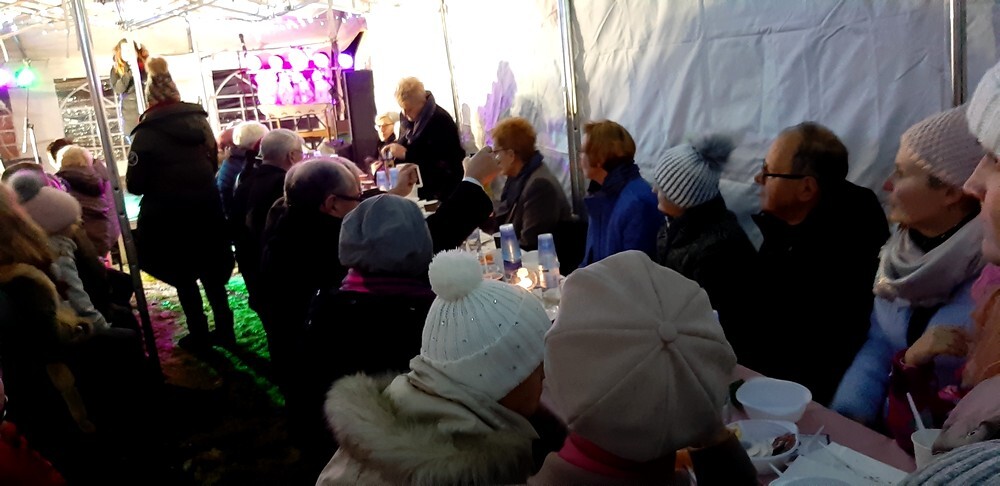 Na kochłowickich plantach odbyło się wigilijne spotkanie. 