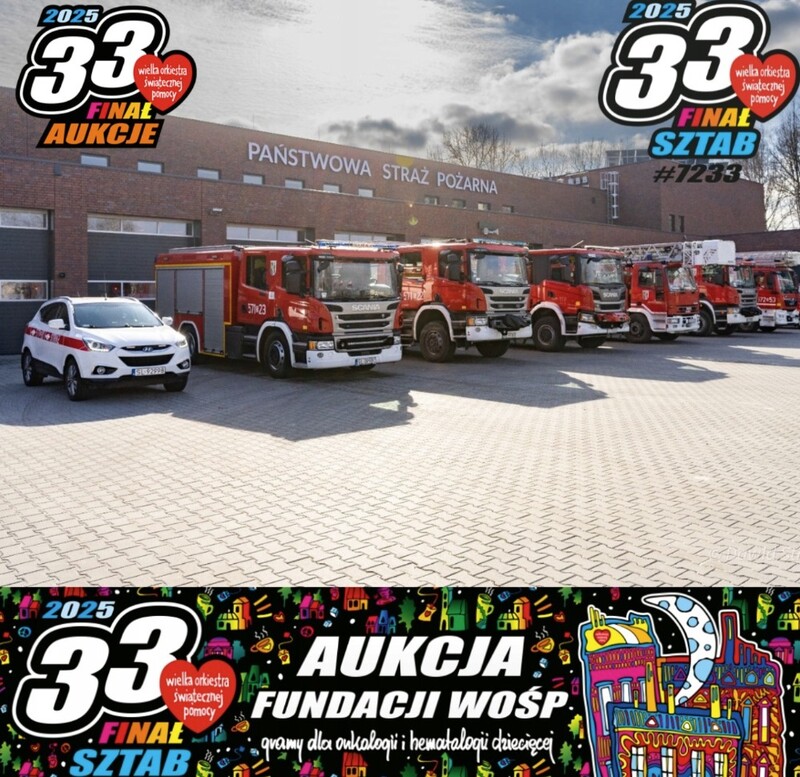 WOŚP w Rudzie Śląskiej: Strażacy zapraszają na wyjątkowe wydarzenia!