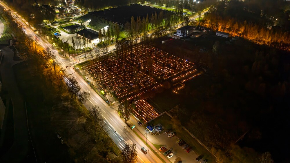 Wszystkich Świętych. / fot. Krzysztof Faber - DronRuda