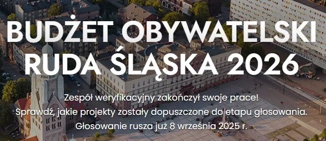 Wybierz najlepsze projekty do Budżetu Obywatelskiego w Rudzie Śląskiej!