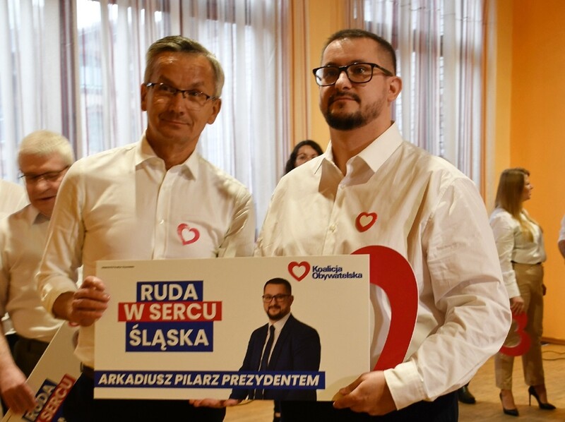 Wybory 2024: Arkadiusz Pilarz z Platformy Obywatelskiej z poparciem Krzysztofa Mejera