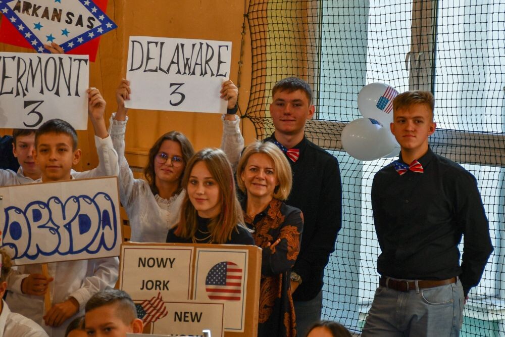 Prawybory prezydenta USA w IV LO im. HC Hoovera/fot. IV LO, FB Michał Pierończyk