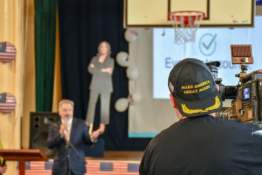 Prawybory prezydenta USA w IV LO im. HC Hoovera/fot. IV LO, FB Michał Pierończyk