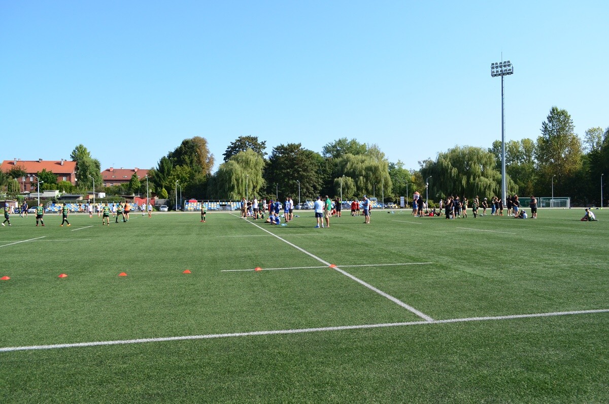 W sobotę na Burloch Arenie wystąpiło ponad 100 zawodników w ramach jedenastej edycji śląskiego turnieju w rugby dla dzieci. / fot. Marek Faber