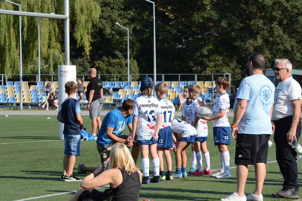 W sobotę na Burloch Arenie wystąpiło ponad 100 zawodników w ramach jedenastej edycji śląskiego turnieju w rugby dla dzieci. / fot. Marek Faber