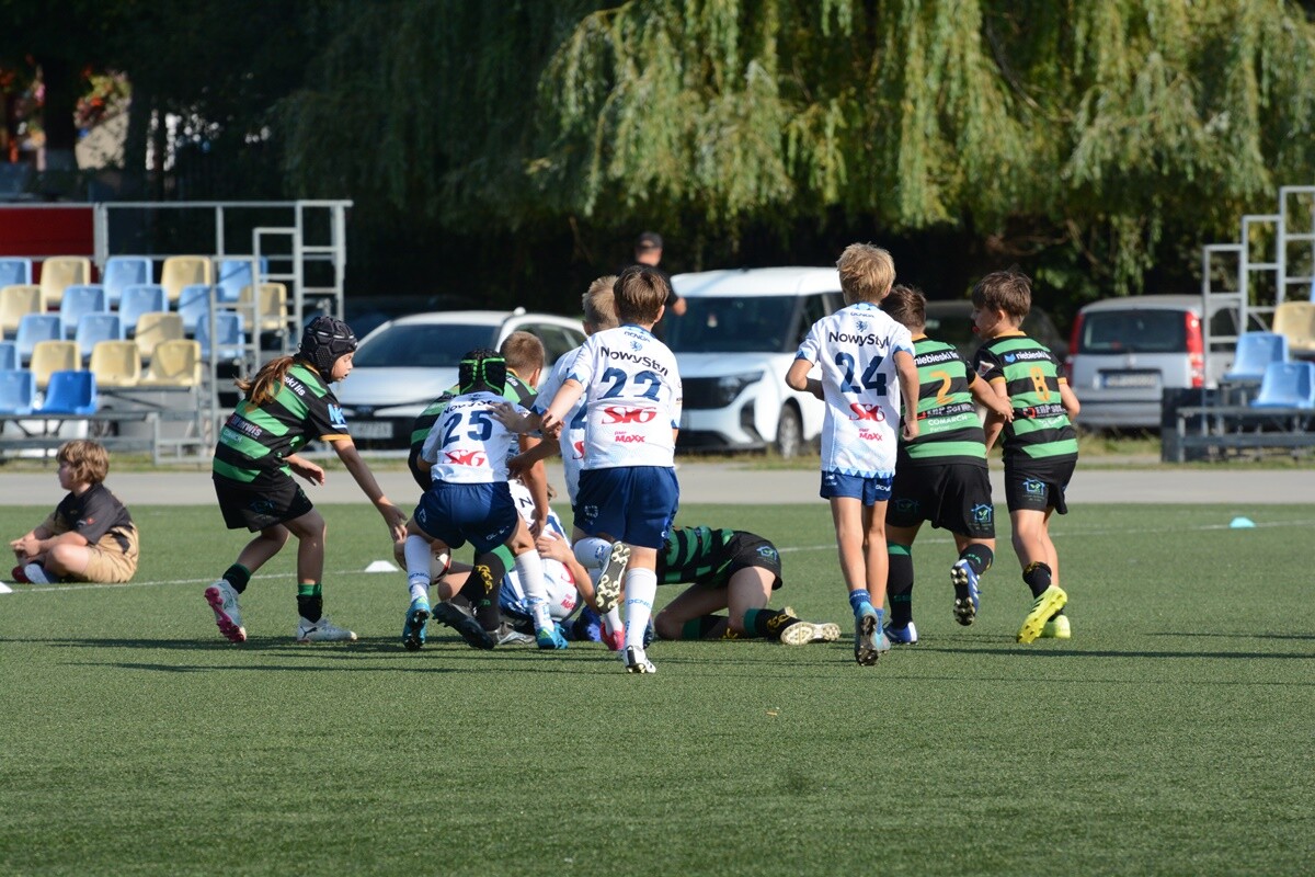 W sobotę na Burloch Arenie wystąpiło ponad 100 zawodników w ramach jedenastej edycji śląskiego turnieju w rugby dla dzieci. / fot. Marek Faber
