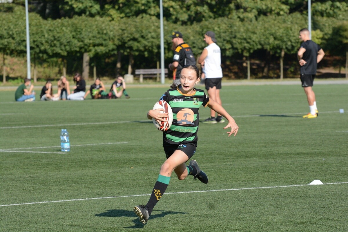 W sobotę na Burloch Arenie wystąpiło ponad 100 zawodników w ramach jedenastej edycji śląskiego turnieju w rugby dla dzieci. / fot. Marek Faber