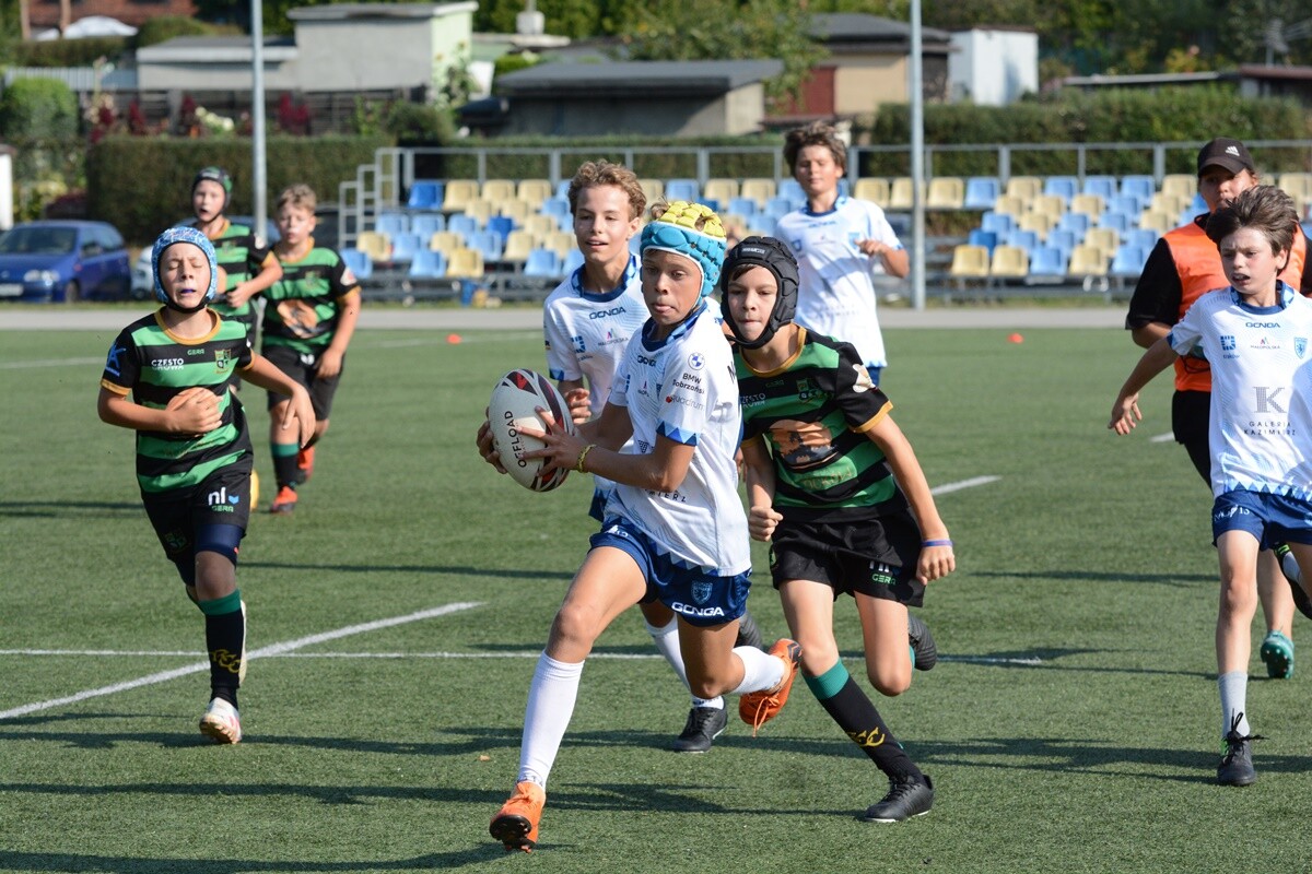 W sobotę na Burloch Arenie wystąpiło ponad 100 zawodników w ramach jedenastej edycji śląskiego turnieju w rugby dla dzieci. / fot. Marek Faber