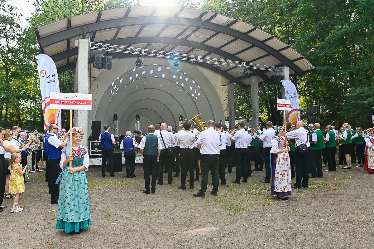 XXIII Festiwal Orkiestr Dętych odbywający się 25 sierpnia w Rudzie Śląskiej, przyniósł mieszkańcom wiele muzycznych wrażeń! / fot. Magdalena Ruda
