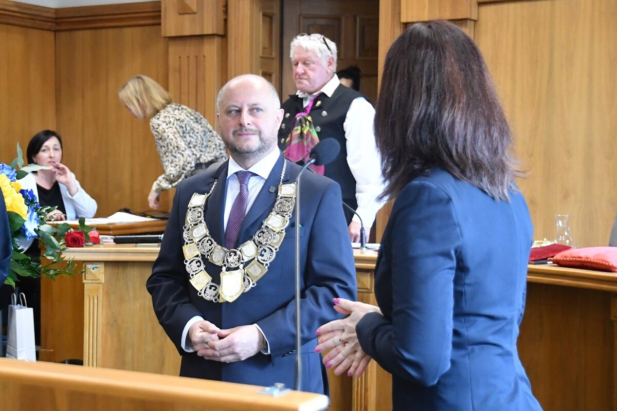 Zaprzysiężenie Michała Pierończyka. / fot. Jacek Knapik