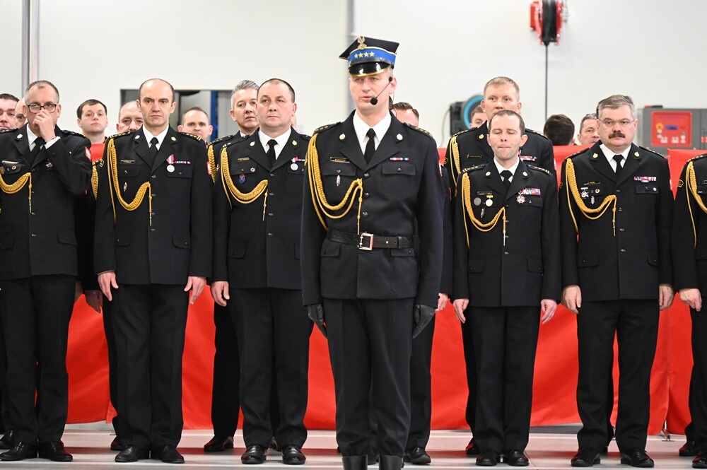 Dziś w Komendzie Miejskiej Państwowej Straży Pożarnej w Rudzie Śląskiej uroczystość zmiany komendanta miejskiego. / fot. UM Ruda Śląska