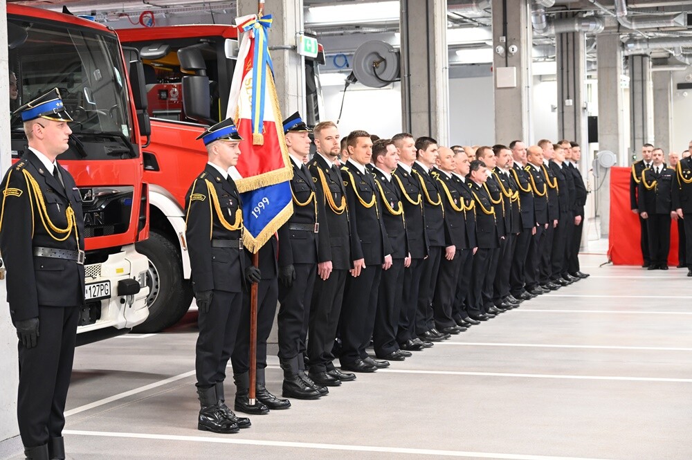 Dziś w Komendzie Miejskiej Państwowej Straży Pożarnej w Rudzie Śląskiej uroczystość zmiany komendanta miejskiego. / fot. UM Ruda Śląska